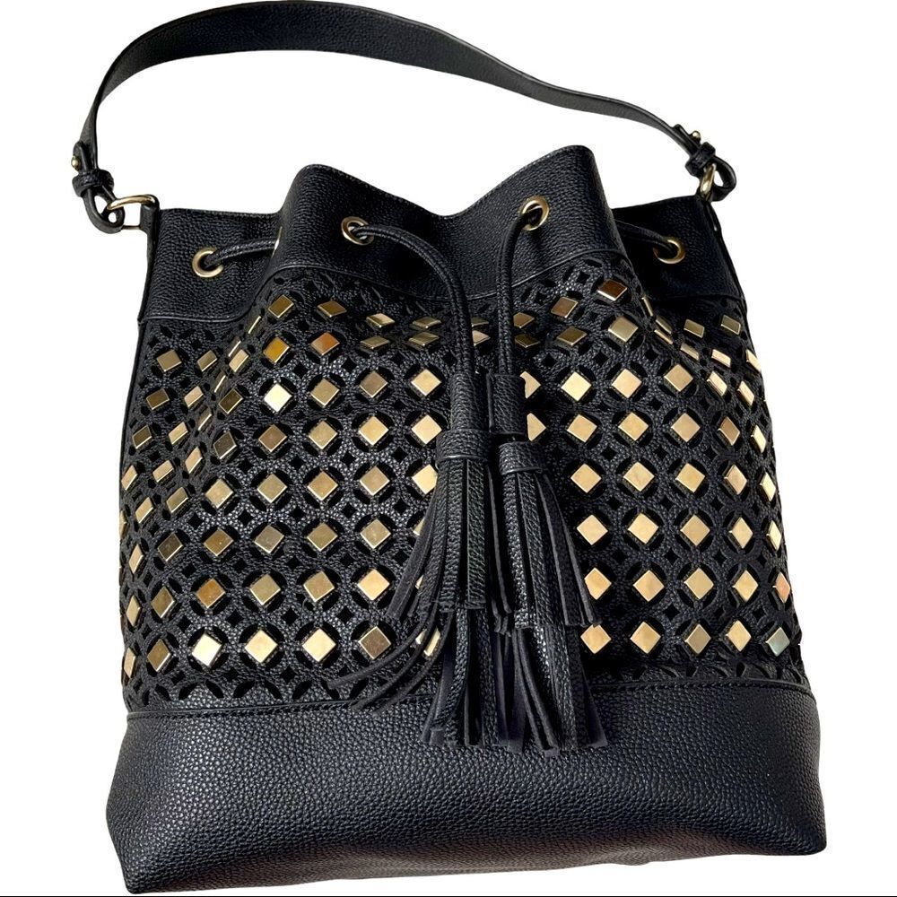 No brand Name Drawstring LARGE Bucket Bag - Picture 2 of 14